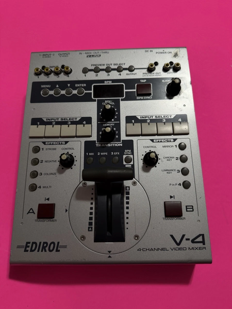 【未使用品】EDIROL V-4 4チャンネルビデオミキサー Roland Edirol V-4 4 Channel Video Mixer Switcher Full Digital | eBay