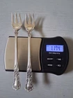 Lot Of 2 Gorham Floral Solid Sterling Silver Pickle Forks Antique Signed Old