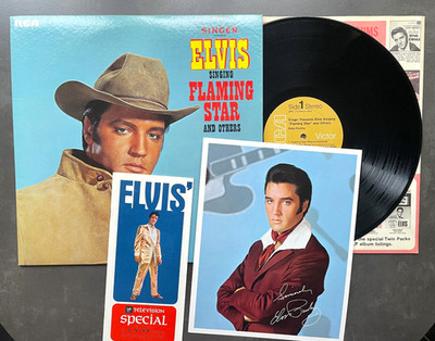 LP Elvis Presley - Flaming Star - Singer Presents - Bonus Photo, Promo Booklet
