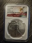 2025 Silver Eagle NGC  MS70 .. First Releases