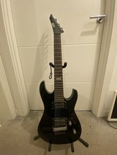 ESP LTD M-17 Electric Guitar 7-String Black Right-Handed With Free Guitar Stand