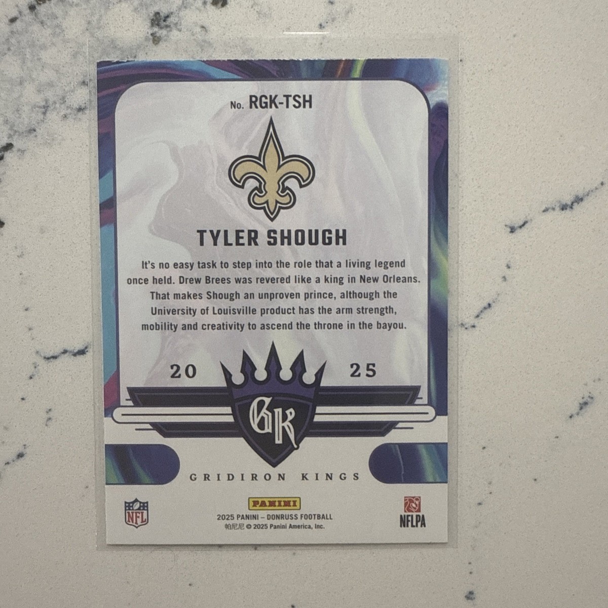 TYLER SHOUGH Rookie Gridiron Kings 2025 Panini Donruss Football