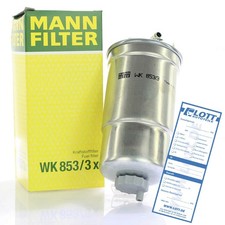MANN-FILTER Kraftstofffilter für Audi A4 Seat Leon Skoda VW Bora / WK 853/3 X