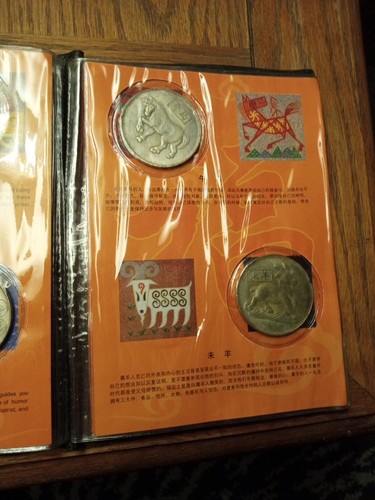 12 Chinese Zodiac Coins Token Album - Picture 5 of 7