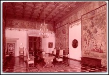 1977 KRAKOW Wawel Castle Sala Pod Planetami Poland Interior Chrome Postcard K047