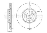 2X Metelli Bremsscheibe 23-0942C FüR Renault