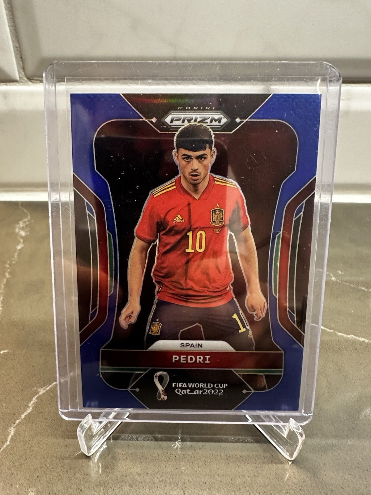 2022 Panini Prizm World Cup Qatar Pedri #226 Blue Prizm /299