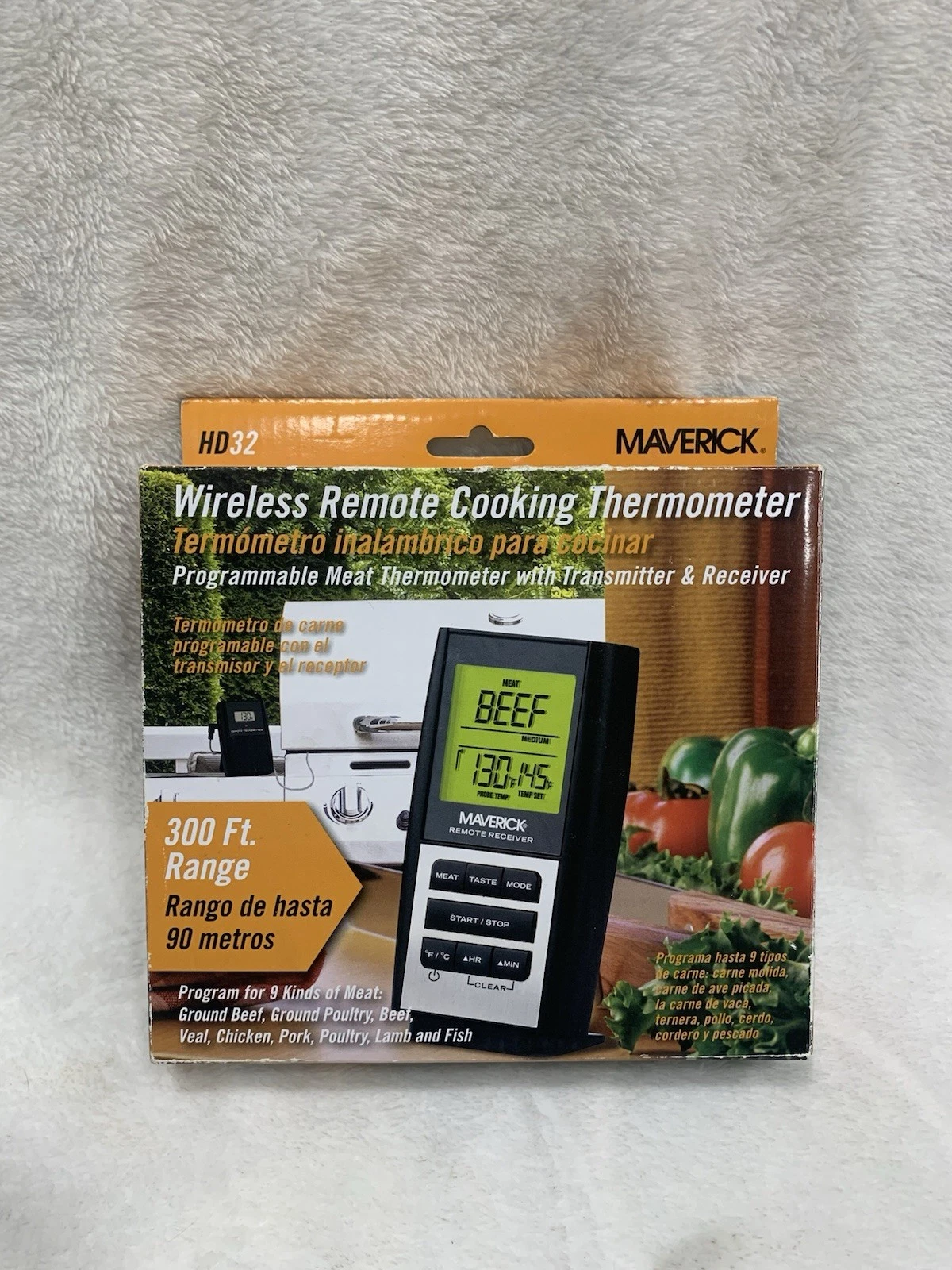 Maverick Redi-Chek Wireless Remote Barbecue Thermometer Set HD32 New Open Box