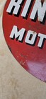 MacMillan Ring-Free Motor Oil Gas & Oil Advertising Sign / Red, White & Black — photo 7