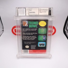 NES Nintendo TECMO BOWL - WATA GRADED 6.5 A! NEW & Factory Sealed with H-Seam!