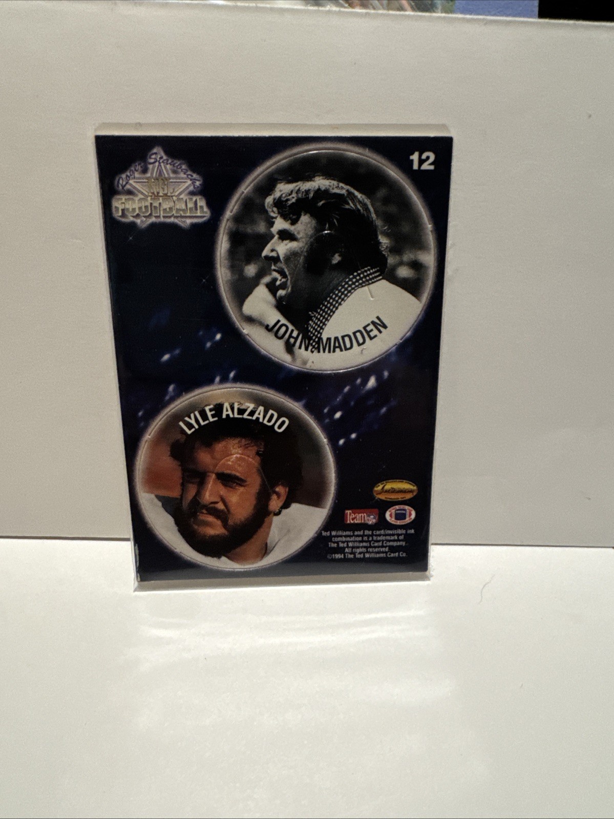 1994 Roger Staubach's NFL Football POG Cards John Madden Lyle Alzado #12 HOF