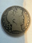 1904-O 50c Barber Silver Half Dollar