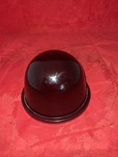 Red Dome Shaped Traffic Signal Glass Lens Heavy 6 3/8” OD N-90-S 270-8 L.G.T Co 