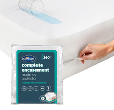Image of Silentnight Complete Waterproof Mattress Encasement Protector Zipped Full Cover