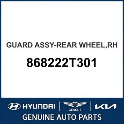 2011-2013 Kia Optima Guard Assembly - Hinterrad OEM Neu 868222T301