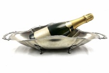 Jugendstil WMF Zinn Schale mit Griffen & Füßen Flaschenkühler 43 Cm