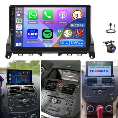 Autoradio 8G+128GB Carplay Für Mercedes Benz C Klasse W204 S204 C180 CAM 8-Kern