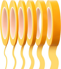 6 Rolls Pinstripe Tape 1/16, 7/10, 1/8, 1/4, 1/2 and 3/4 Inch X 52 Yard, Painter