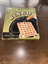 Vintage Deluxe Regal Fingertip Bingo Board Game