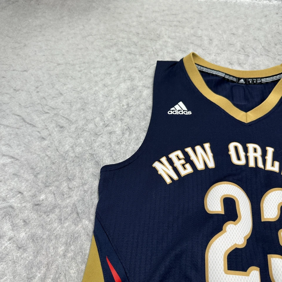 Camiseta Adidas Swingman Anthony Davis New Orleans Pelicans Azul Para Hombre Talla Pequeña S Foto 3 de 4
