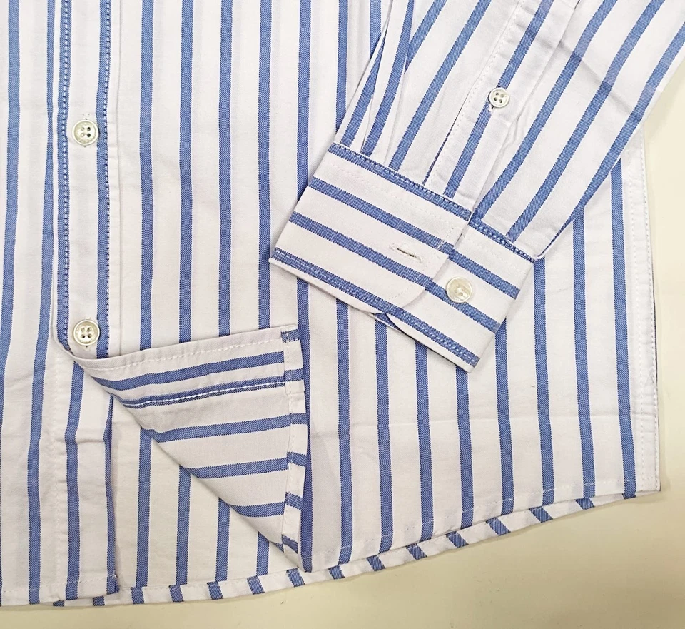 Lacoste Men's Oxford Striped Long Sleeve Shirt - Image 3 of 3