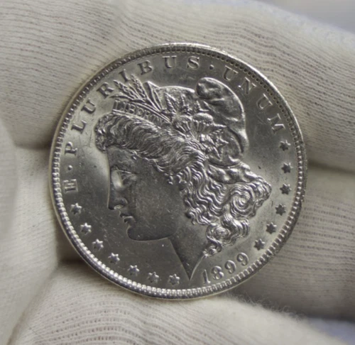 1899 O US Morgan SIlver Dollar $1 CU Unc Details (Cleaned)