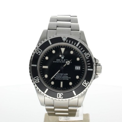Rolex Sea-Dweller SS 16600 Black Dial Men's 40mm Automatic Swiss made Wristwatch