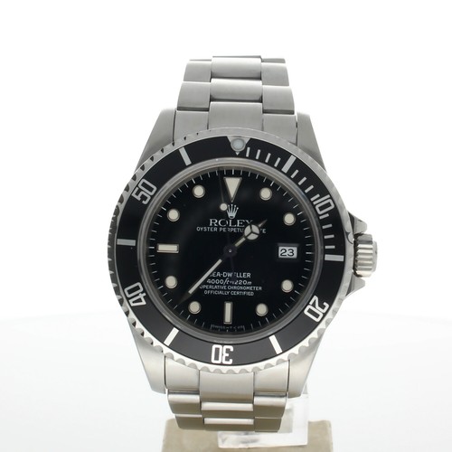 Rolex Sea-Dweller SS 16600 Black Dial Men's 40mm Automatic Swiss made Wristwatch