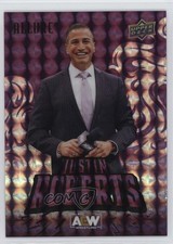 2024 Upper Deck Allure AEW SP Purple Diamond 7/10 Justin Roberts #108 1u6