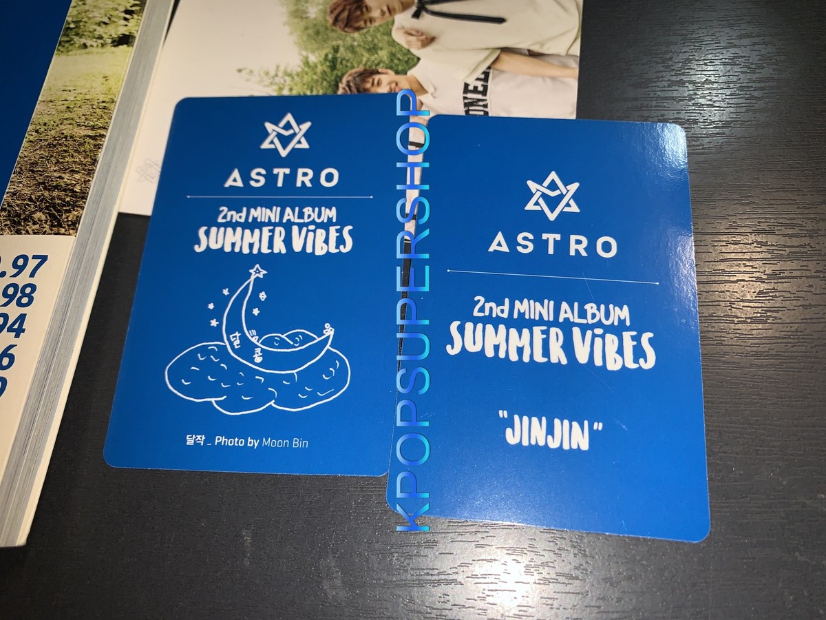 Astro 2nd Mini Album Summer Vibes Album CD Postcard Great JinJin