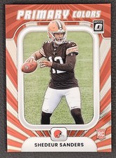 2025 Panini Donruss Optic Primary Colors Shedeur Sanders RC #19 Cleveland Browns