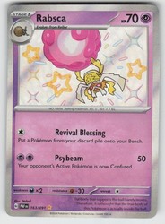 Rabsca 163/091 Shiny Rare Paldean Fates Holo