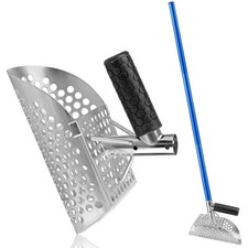 Sand Scoop with Long Carbon Fiber Handle,Heavy Duty Stainless Steel Metal Det...