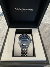 Raymond Weil Tango Men's Quartz 41mm Blue Dial Steel Bracelet Date Box