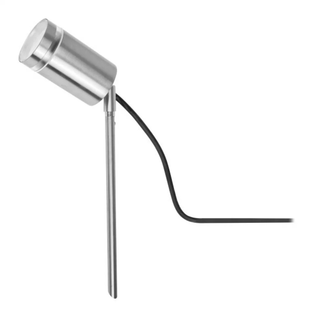 Outdoor Light Silver Stainless Steel Spike IP65 Integral ILDED050