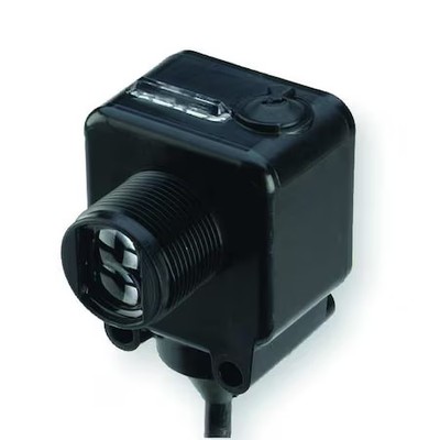 Eaton E65-Smsd200-Gl Diffuse Photoelectric Sensor, Bare Wire, Right Angle,