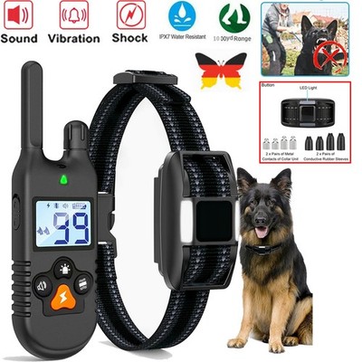 1000M Remote Electric Pet Dog Training Collar LCD Shock Anti Bark Rechargeable