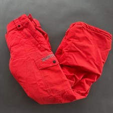 PRE-OWNED BURTON KID'S DRYRIDE SNOWBOARDING WINTER PANTS RED SIZE MEDIUM 10/12 