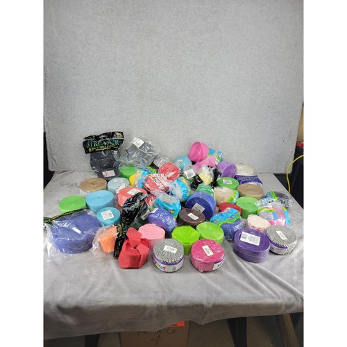 4lbs Bulk Lot Crepe Paper Streamers Rolls Multi Color Party Wedding Decor Craft