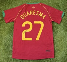 Quaresma Signed Portugal 2006 Home Shirt