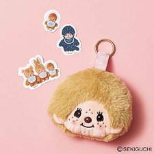 Monchhichi Pouch Charm  Sticker Set 3 pieces Takarajimasha 2026 Japan