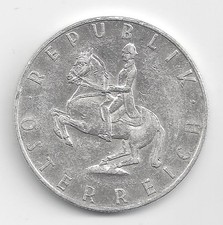 Austria Second Republic (1946 - 2001) 5 Shillings 1961 SILVER