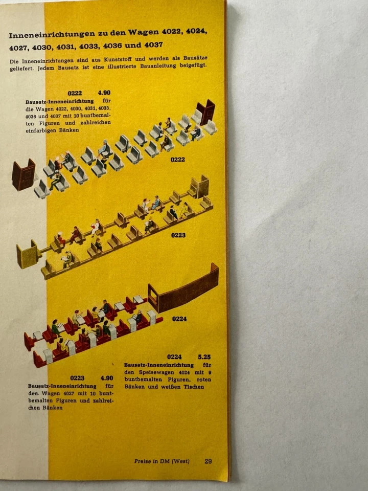 Märklin H0 illuminazione interna lanterna finale arredamento interno figure... - Immagine 3 di 4