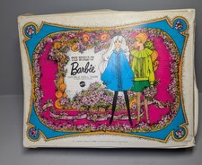 vintage The World of Barbie Double Doll vinyl case 1968 Mattel