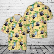 Ford 427 Sohc Engine Hawaiian Shirt