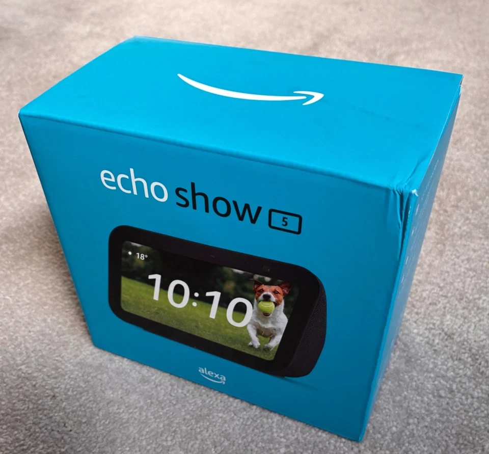 Amazon Echo Show 5 3. Generation Smart Lautsprecher mit Alexa - Schwarz **NEU!** UK