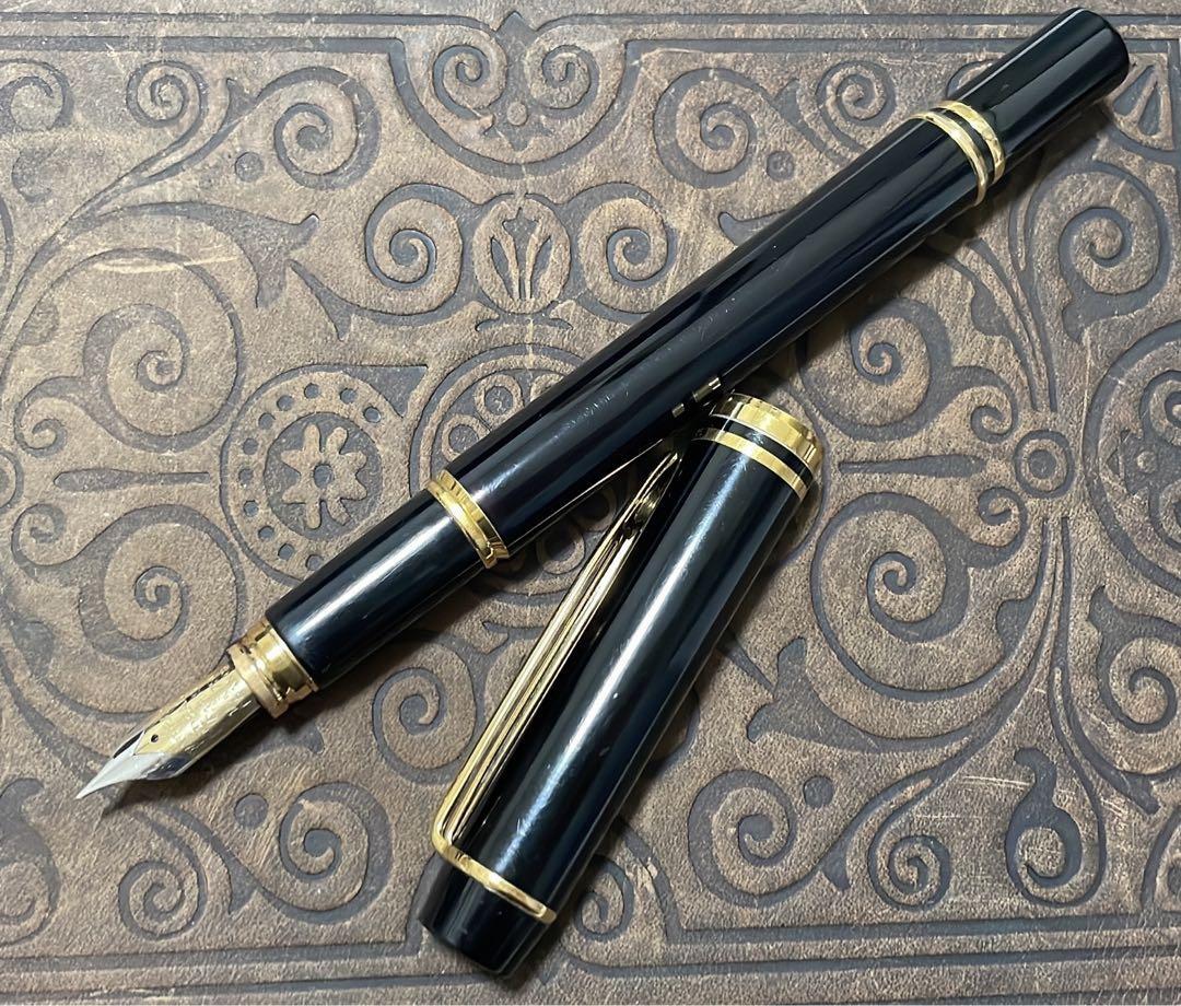 Waterman Fountain Pen Le Mans Line width F Black And Gold