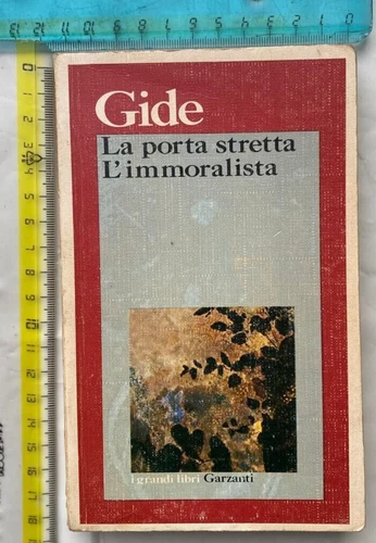 ANDRÉ GIDE LA PORTA STRETTA L'IMMORALISTA GARZANTI+SDA inclusa