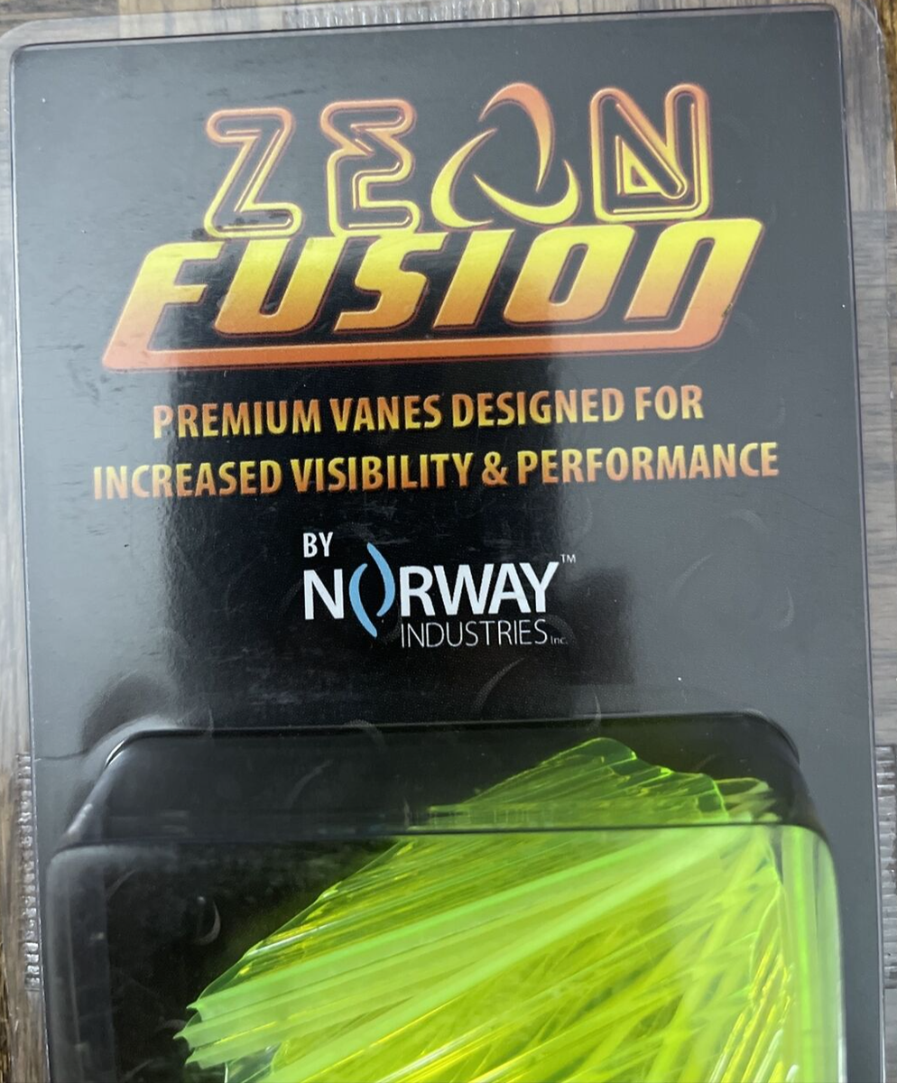 ZEON Yellow 36pk Fusion Premium Archery Hunting Vanes-Brand New