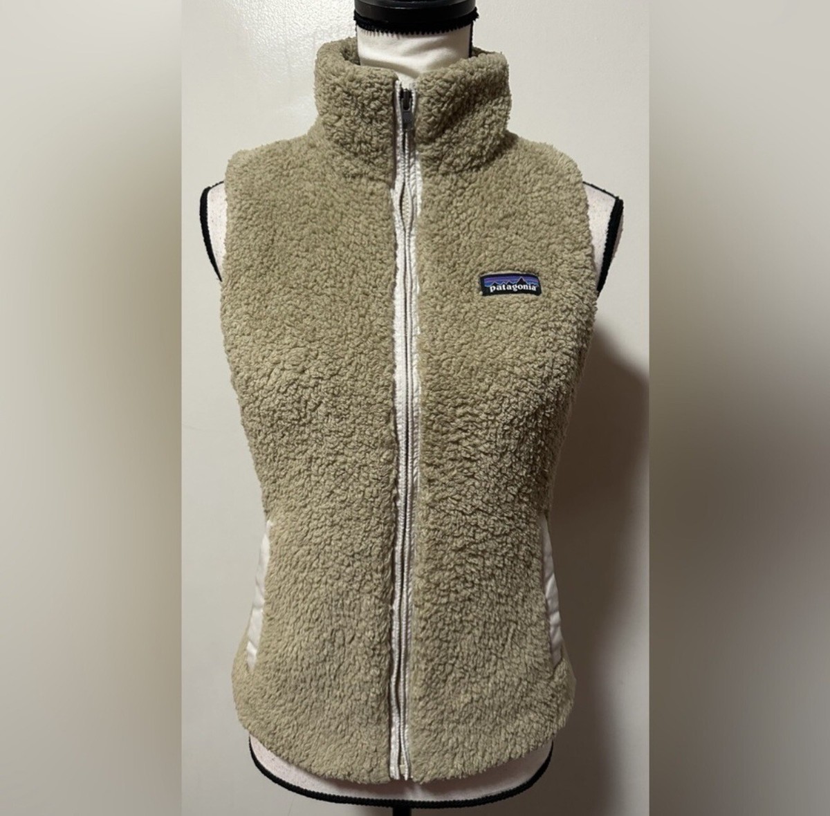 Patagonia Los Gatos Fleece Vest El Cap Khaki (ELKH) Sz X Small Tan Full  Zipper